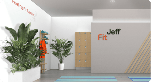 fitness franchise interior